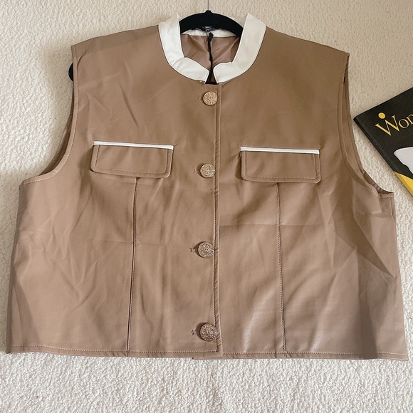 NEW leather vest - Picture 1 of 7